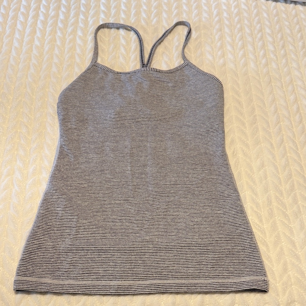 Striped Tank Top - Gray/White Women's Camisole